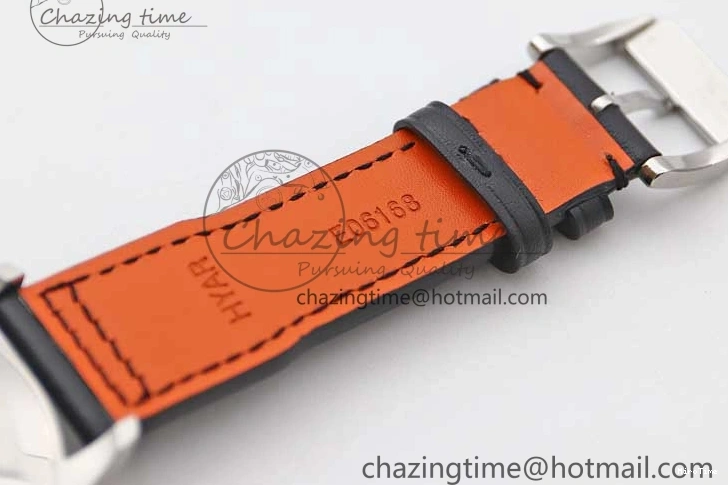 MIROTIME 0421 Vibrant Mark XVIII IW327001 SS M+F 1:1 Best Edition Black Dial on Black Leather Strap A 7055